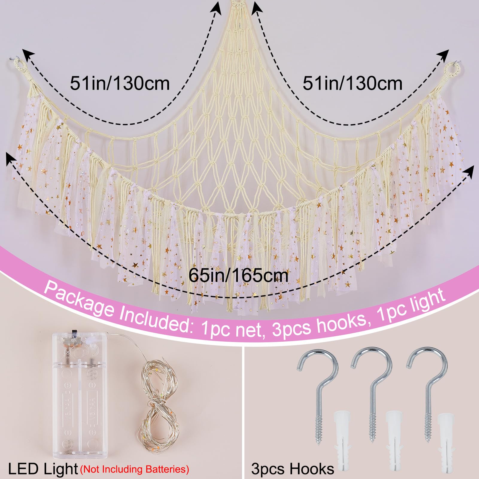FIOBEE premium hand-woven rope hammock durability supports growing plush collections