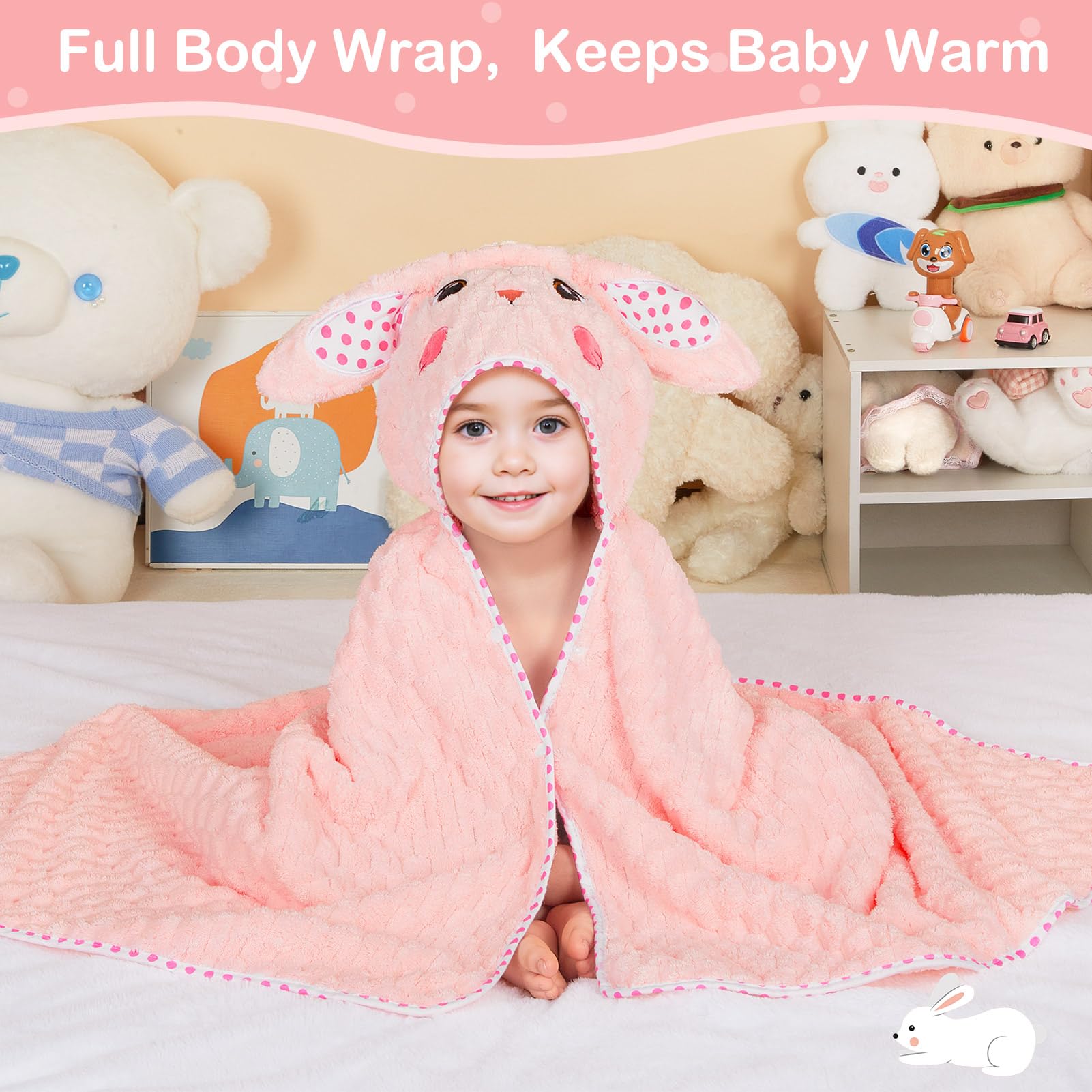 Fiobee soft-absorbent fleece towel soaks up water quickly and dries fast.