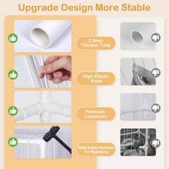 FIOBEE vertical-storage design maximizes space in nursery and playroom.
