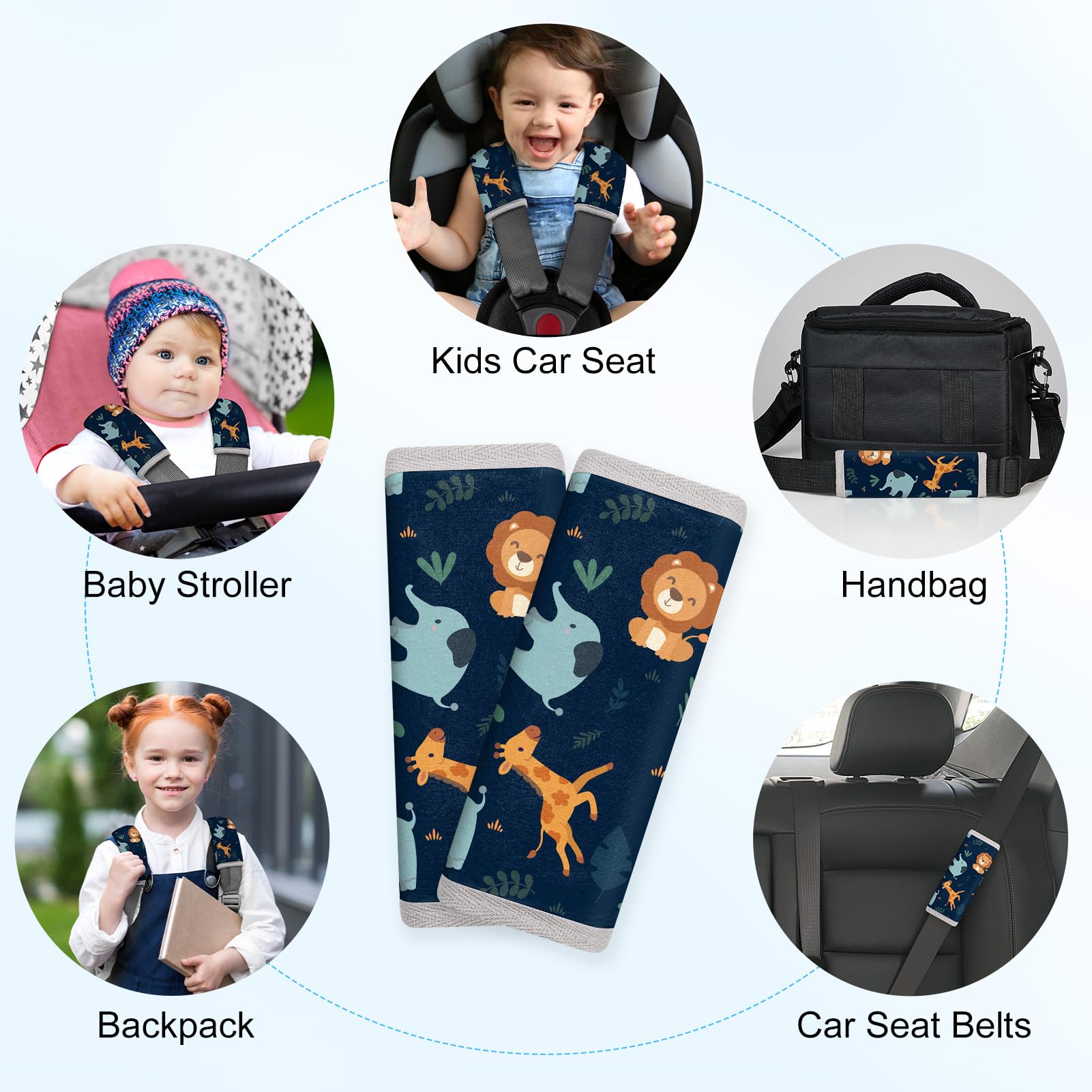 FIODAY machine-washable cover stays clean after daily trips