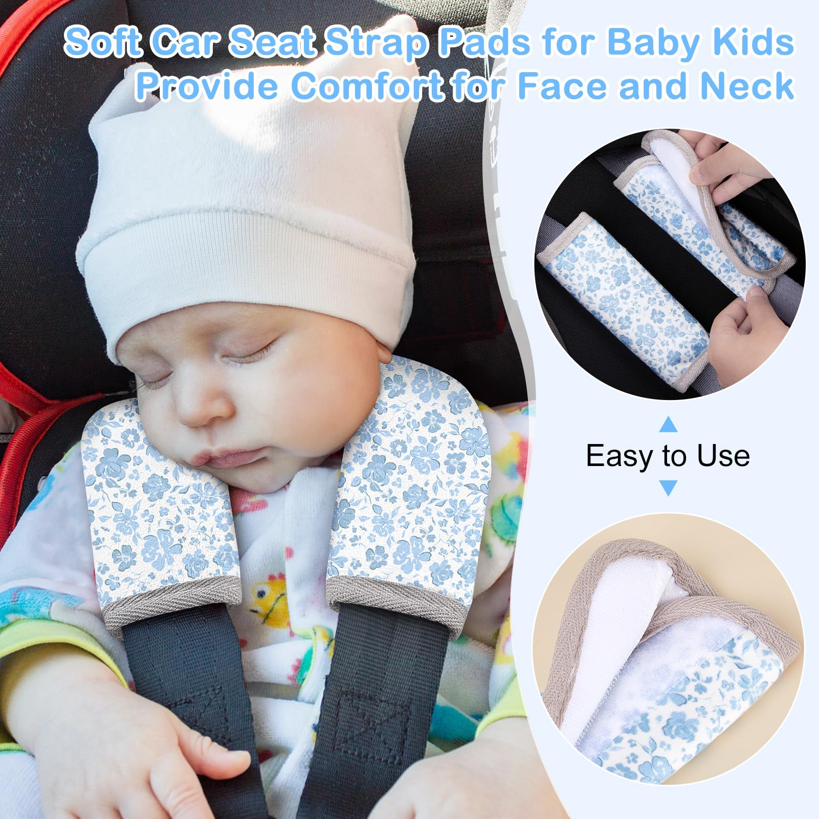 FIODAY anti-slip interior keeps the pad in place on car seats.