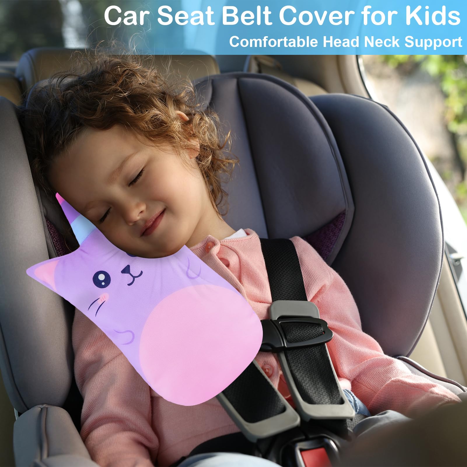 FIODAY head-neck-support pad helps steady posture during long car rides.