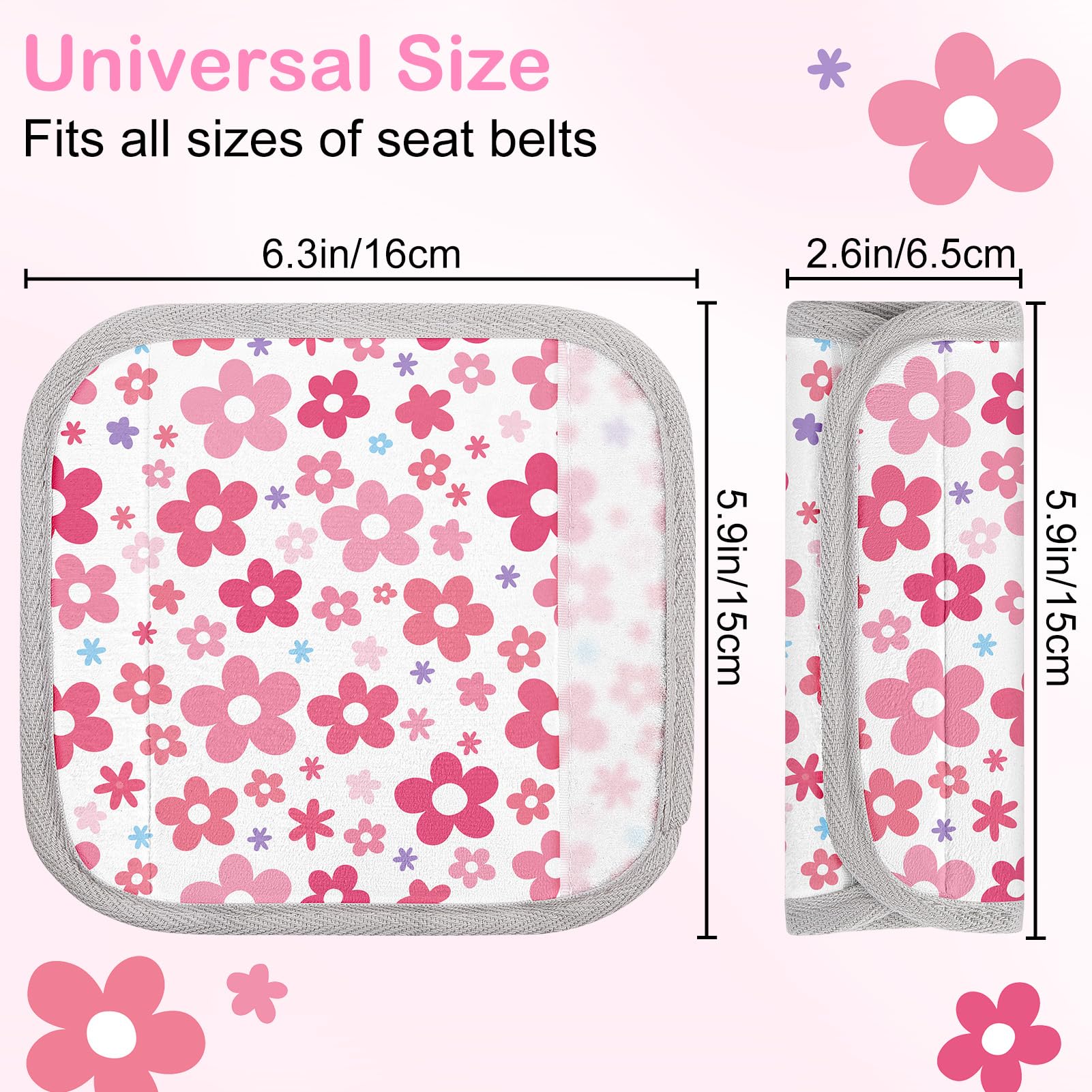 FIODAY colorful patterned seatbelt pad brightens car trips for children