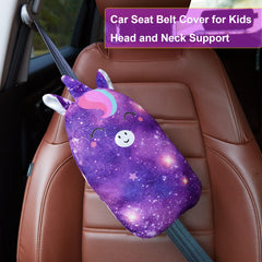 FIODAY seatbelt pillow for kids offers cozy comfort on car trips.