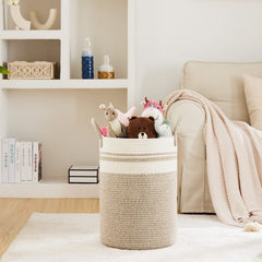 Fiona's magic 72L hamper side view highlights tall, space-saving design.