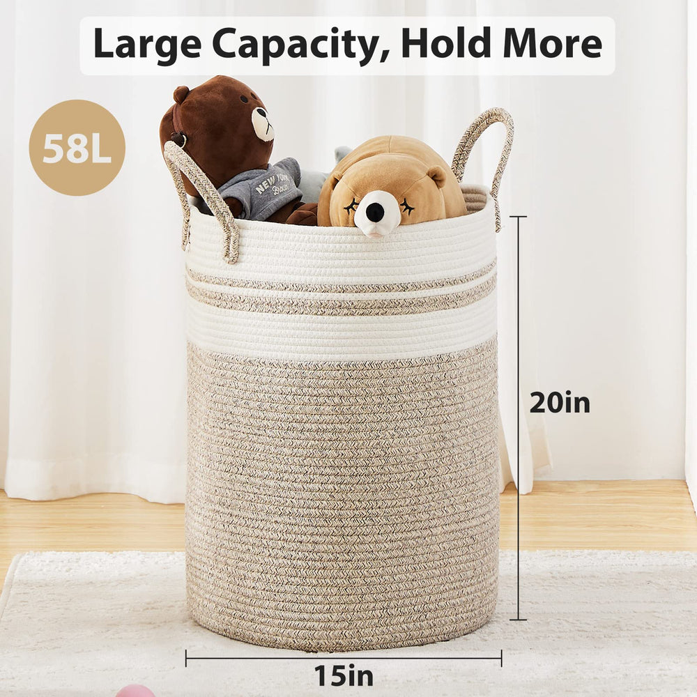 Fiona's Magic toy storage in the living room demonstrates versatile storage that reduces clutter.