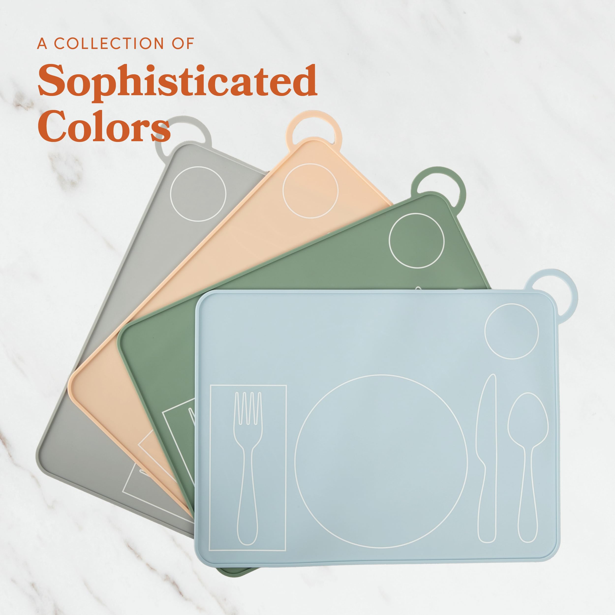 Fire Rooster Kids placemat supports independent mealtime preparation.
