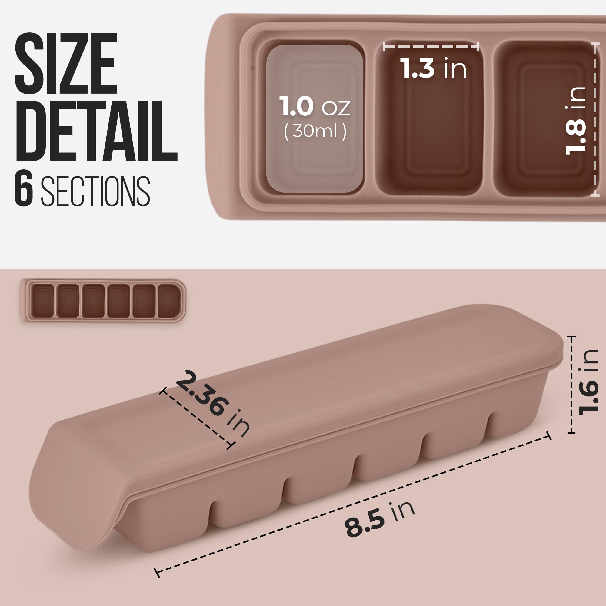 Firgi breast milk portions stay fresh with airtight silicone tray.