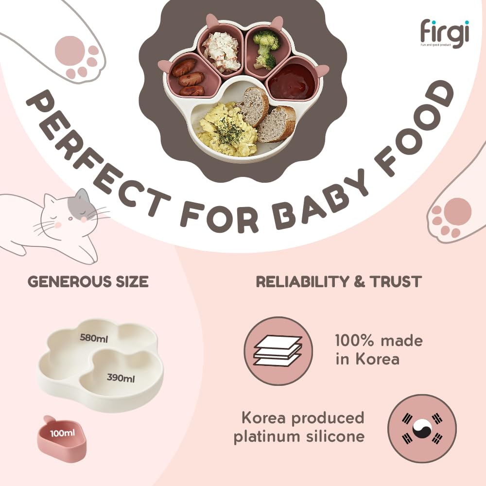 Firgi Meow BPA-free silicone material for safe feeding.