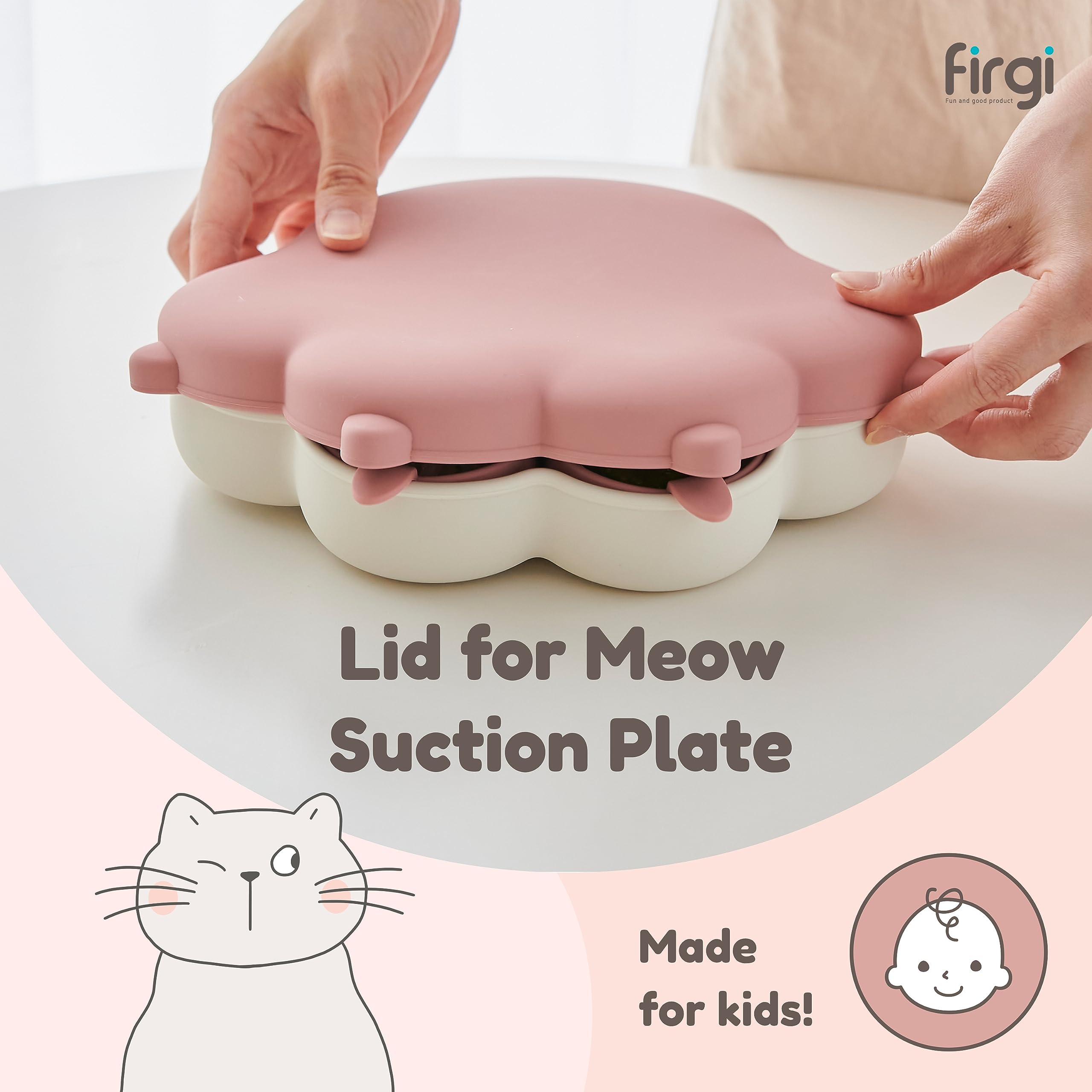 Firgi Meow Plate is dishwasher-safe for quick cleanup.