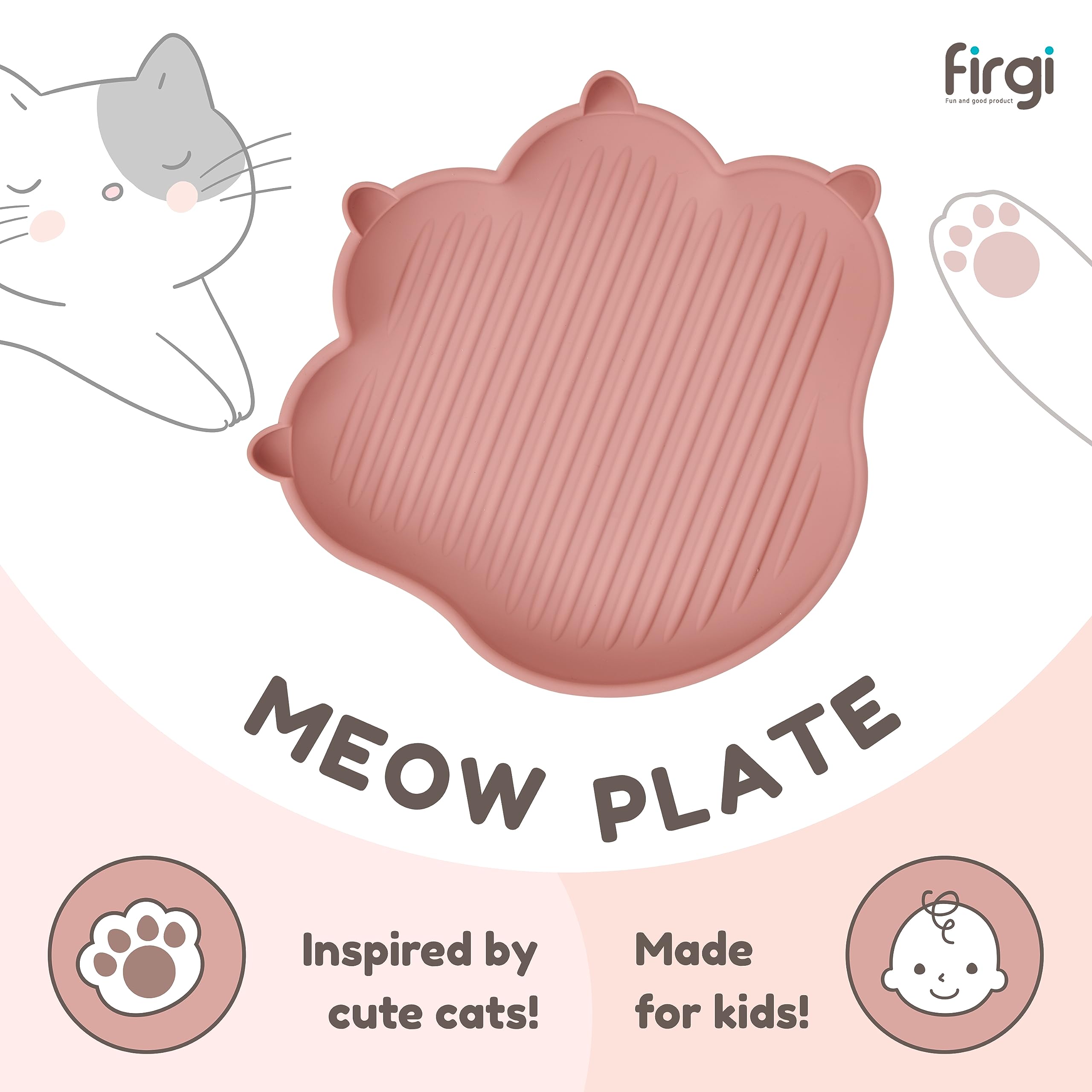 Firgi Meow Plate arrives gift-ready with charming packaging.