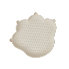 Firgi Meow silicone plate with cat design supports playful self-feeding.