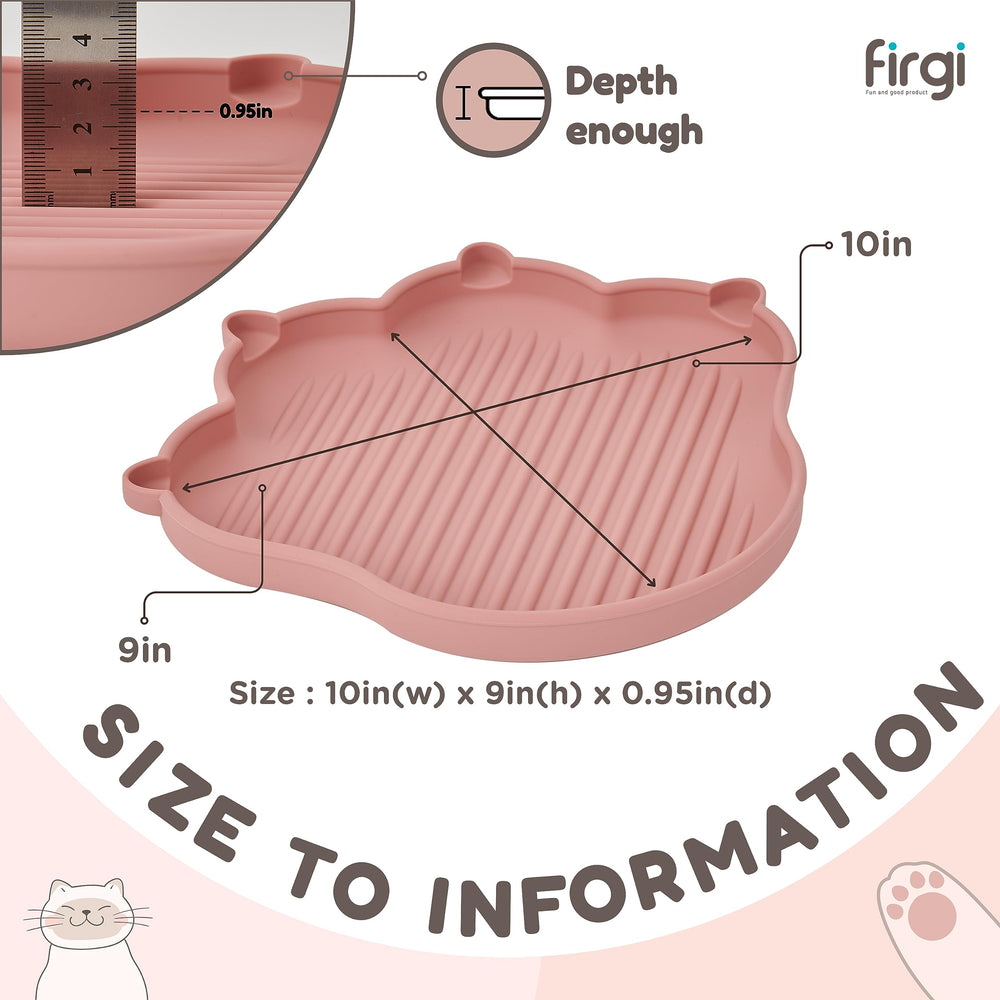 Firgi MeowMeow temperature-tolerant plate works from freezer to boiling water