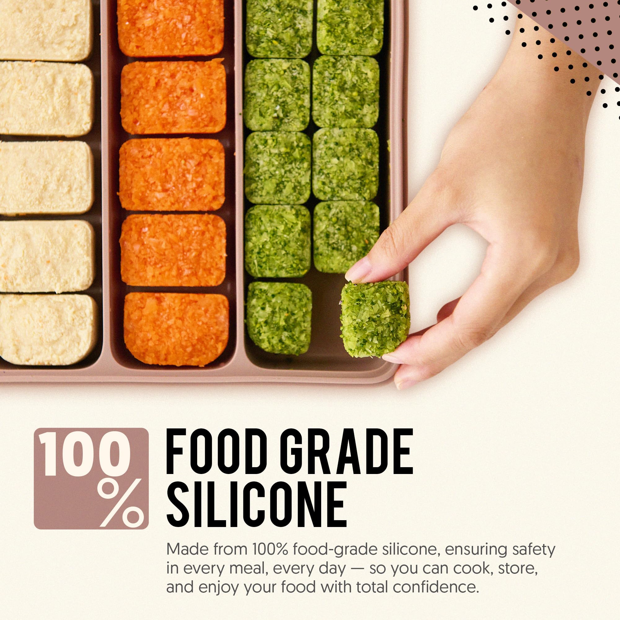Firgi freezer-safe silicone container keeps batches fresh in the freezer
