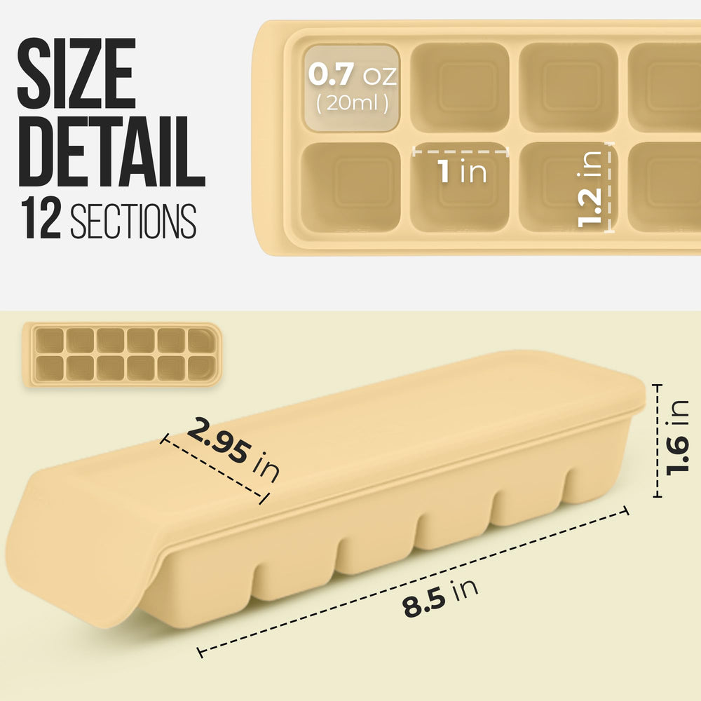 Clear size design helps you portion precisely for breast milk or purees.