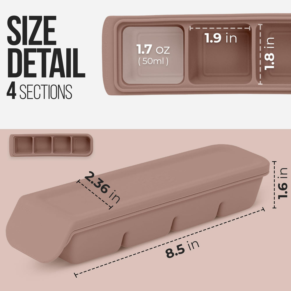 Firgi stackable design saves freezer space during busy weeks.