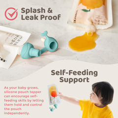 Firgi Whale SoftSip teething-friendly rounded edges reduce lip risk.