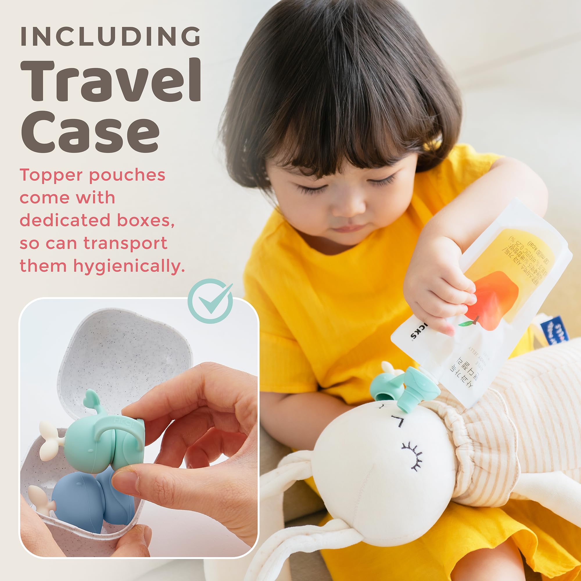 Firgi Whale SoftSip BPA-free silicone is a safe reusable feeding option.
