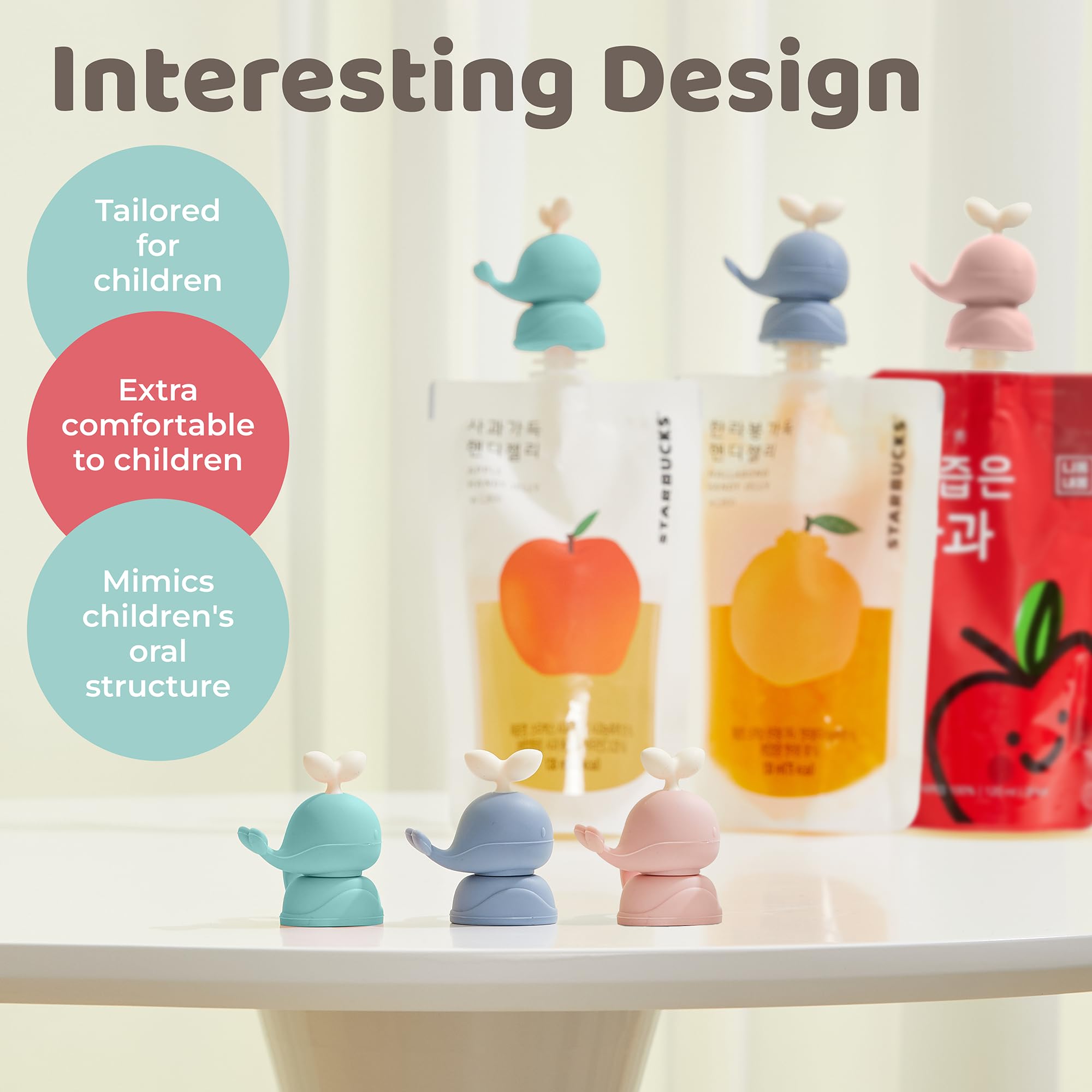 Firgi Whale SoftSip versatile design fits most pouches for travel.