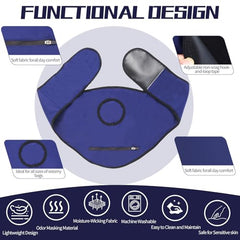 FIRRKEP ostomy bag cover side view highlights universal fit and comfortable wrap.