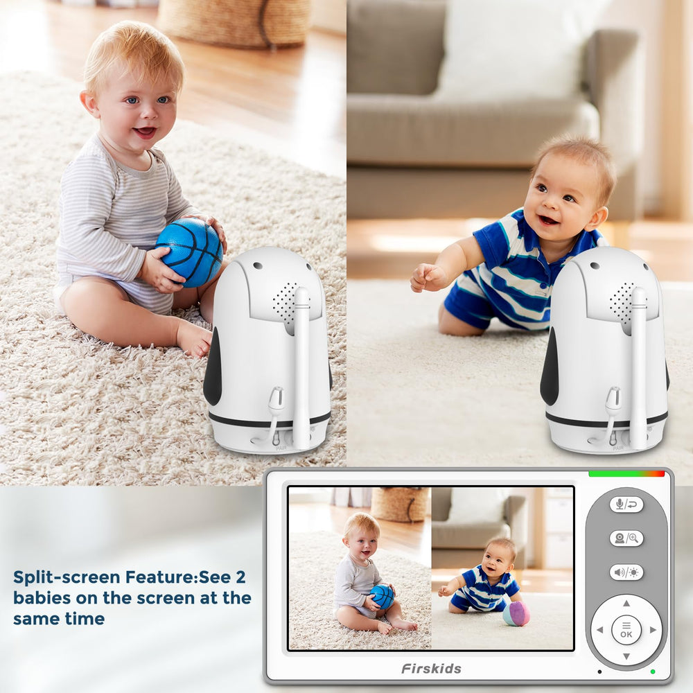 Firskids infrared night vision provides clear monitoring in low light.