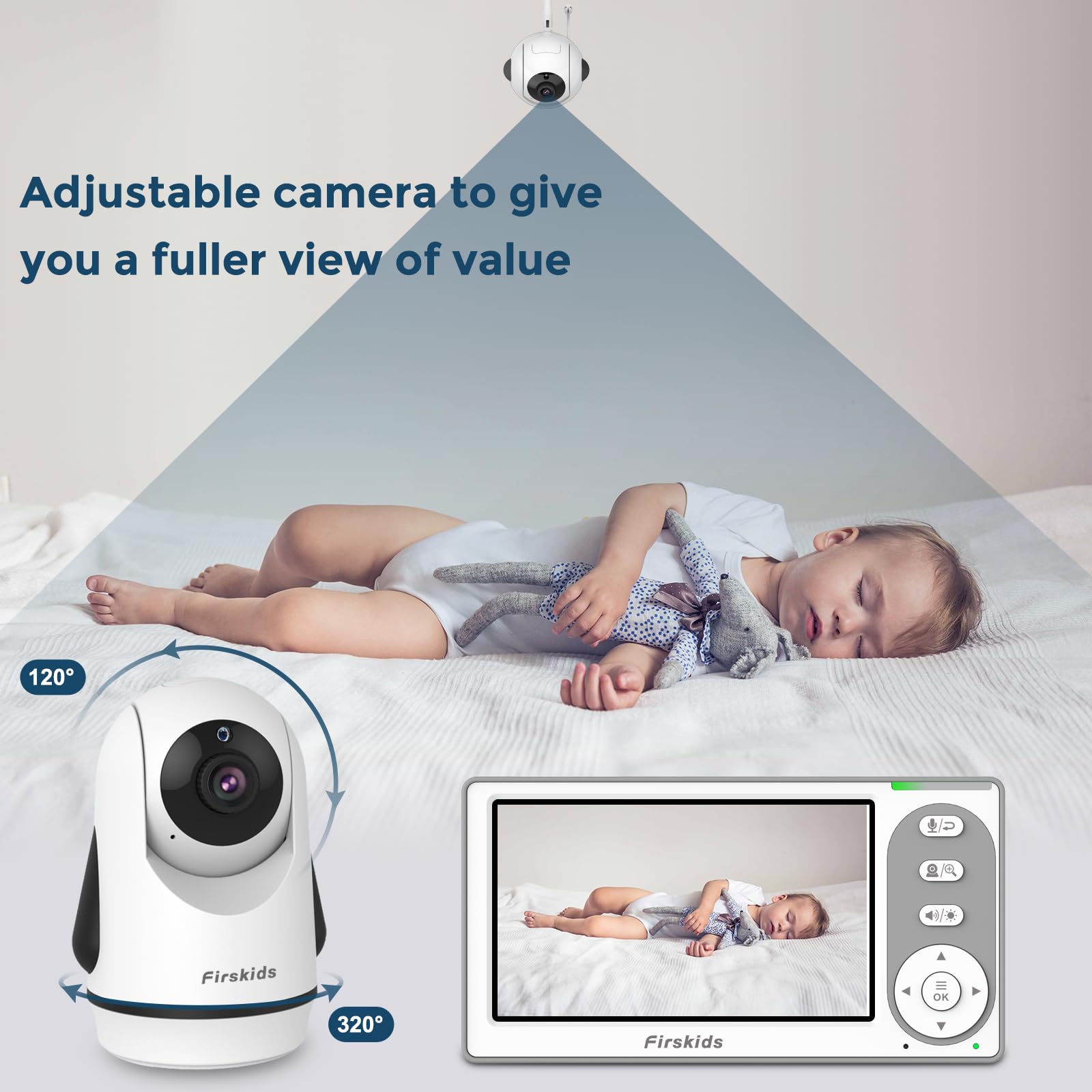 Firskids temperature sensor helps monitor babys room comfort.
