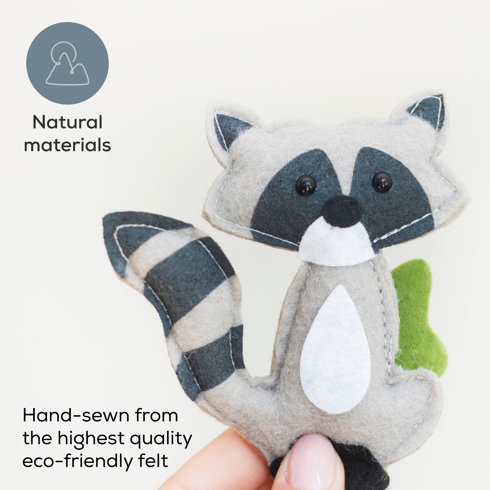 First Landings forest animal mobile with a deer for gentle nursery visuals.