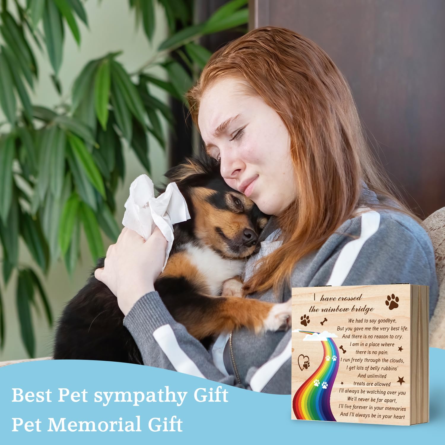 Fisahat display-ready pet loss gift suitable for home or service use