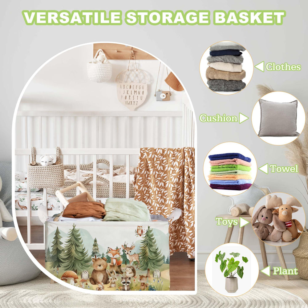 Fisahat foldable laundry hamper with sturdy handles for transport and space saving storage