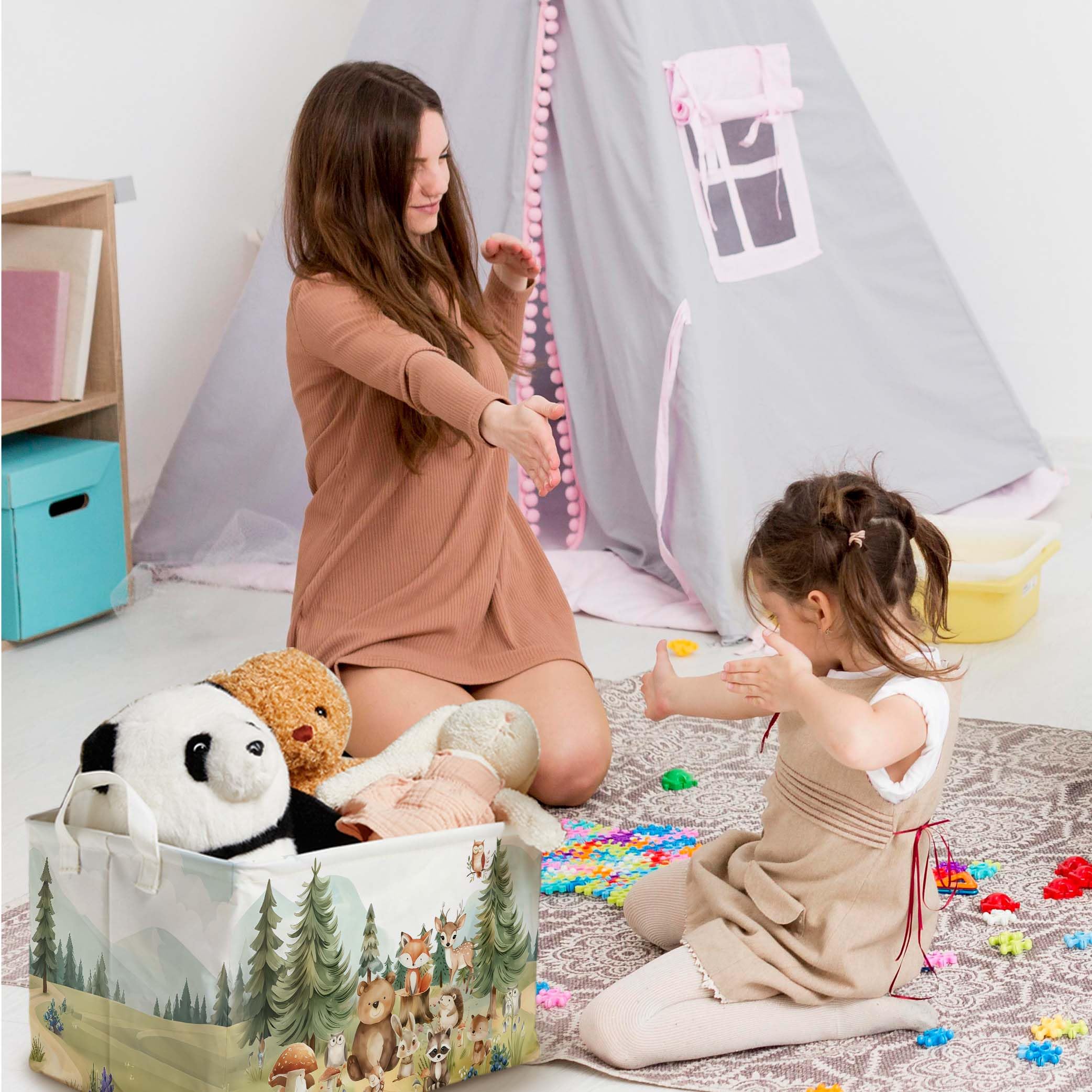 Fisahat room decor basket adds woodland charm while simplifying tidying up