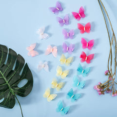 Fishdown 3D butterfly wing clip in rose-pink offers secure all-day wear.
