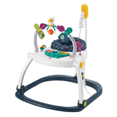 Fisher-Price Astro Kitty SpaceSaver Jumperoo toy bar stimulates grasping and exploration.