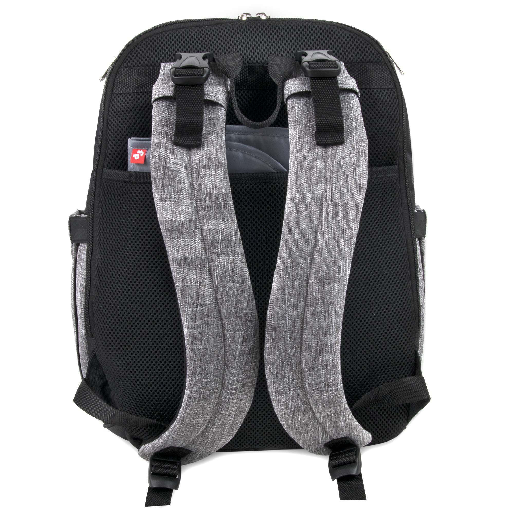 Fisher-Price Baby multi-pocket design keeps essentials organized for parents.