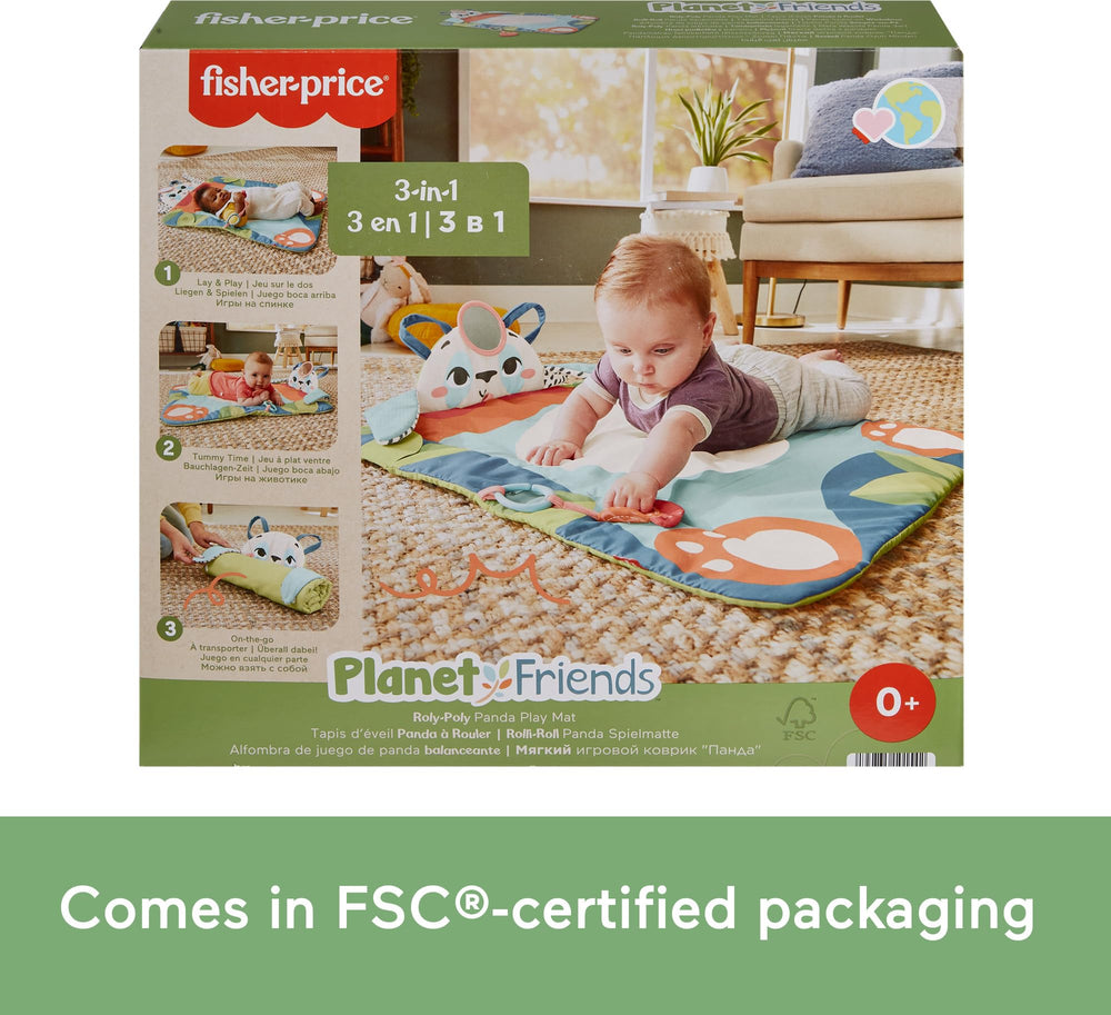 Fisher-Price Baby Planet Friends packaging made with FSC-certified paper