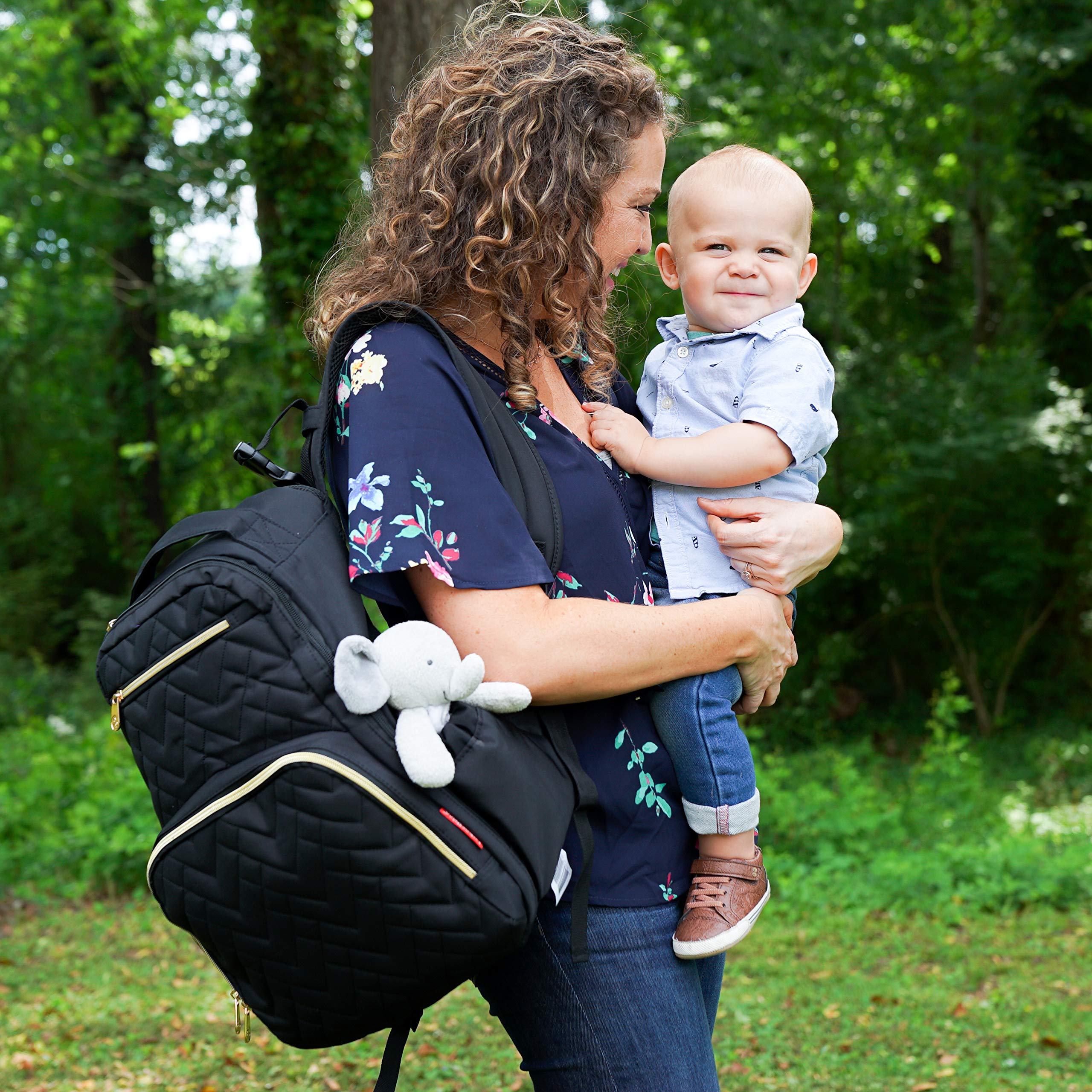 Fisher-Price Morgan backpack with padded laptop compartment for secure devices