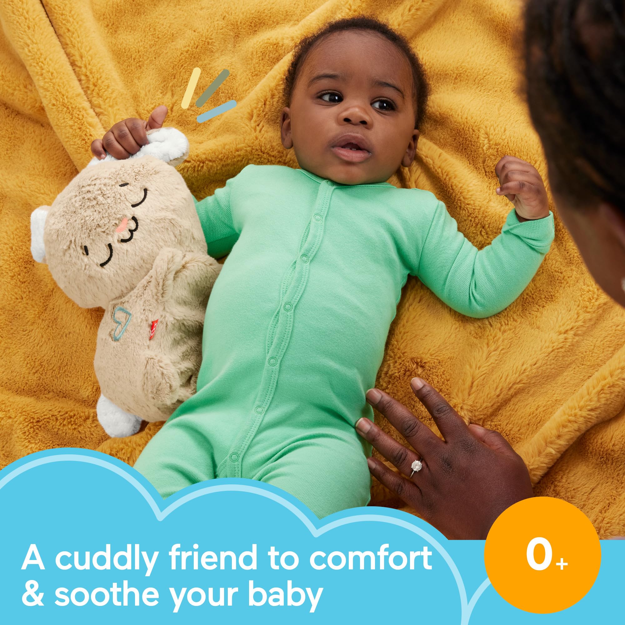 Fisher-Price Soothe & Settle Bunny soft glow light for bedtime cues
