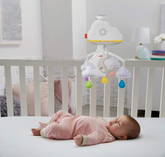 Fisher-Price Calming Clouds Mobile sensor restart keeps the action seamless