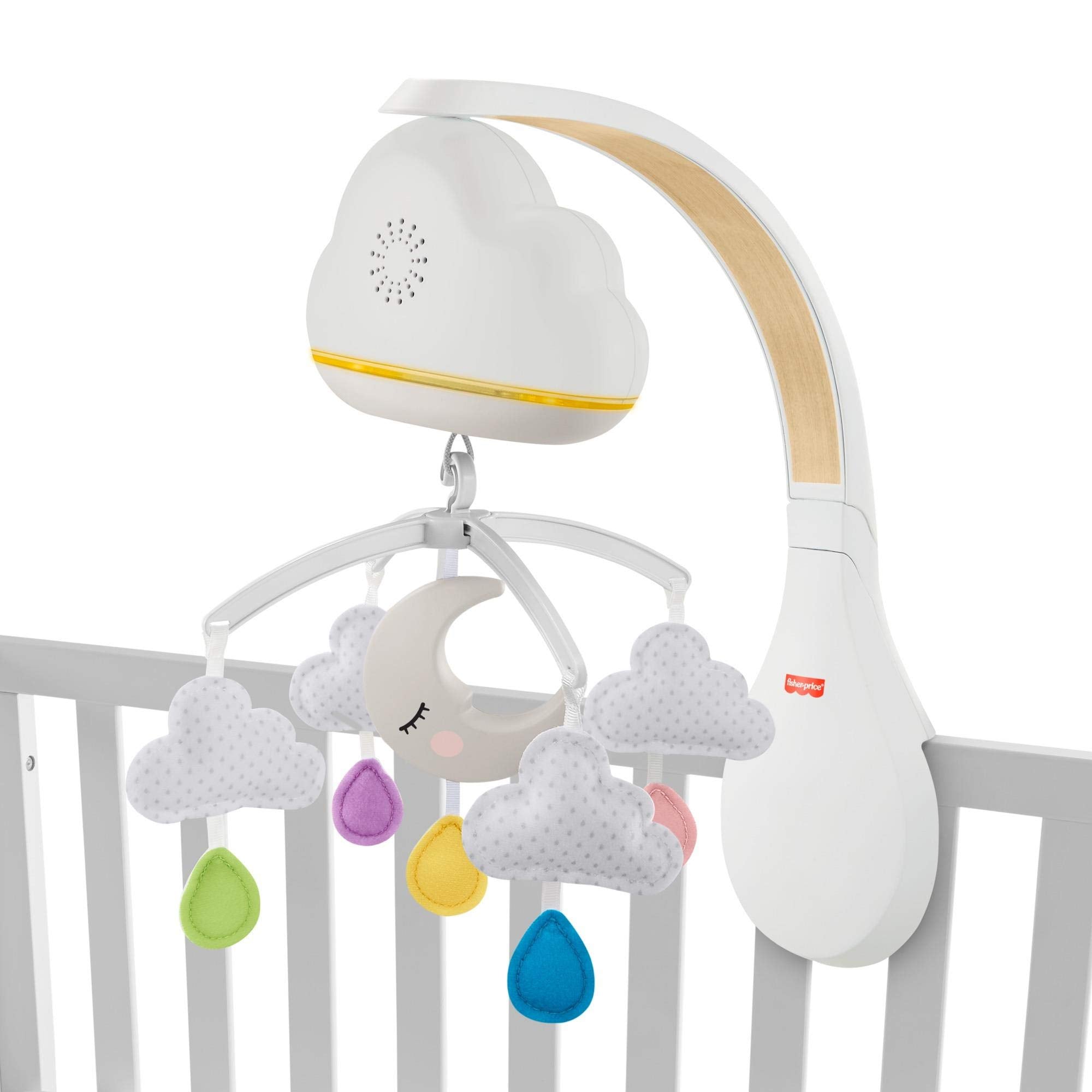 Fisher-Price Calming Clouds Tabletop Sound Machine delivers soothing music and nightlight
