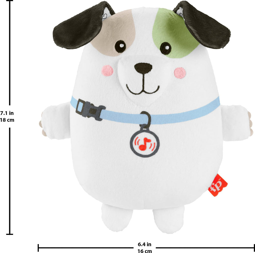 Fisher-Price Calming Vibes Puppy Soother machine washable with electronics removed.