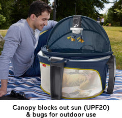 Fisher-Price canopy with UPF20 sun protection and bug shield