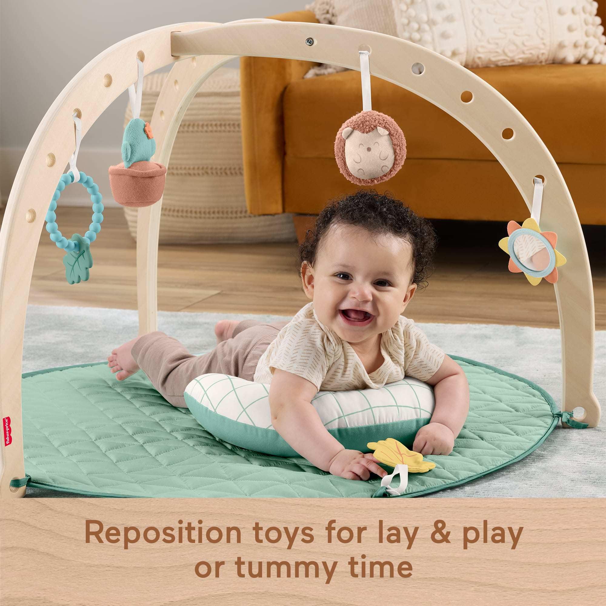 Fisher-Price crinkle leaf toy for textured sensory play