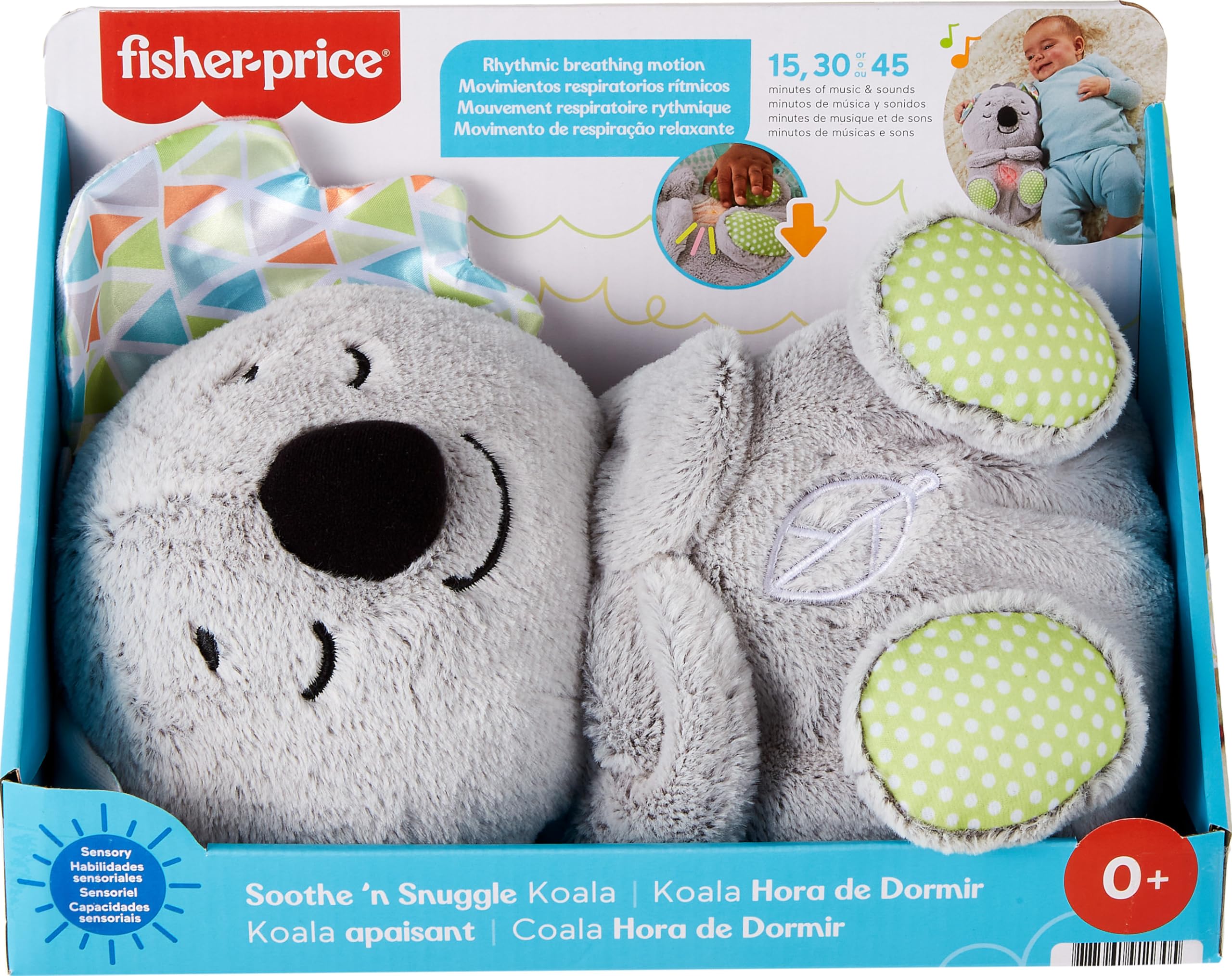 Fisher-Price Koala satin ears and embroidery add cuddly detail.
