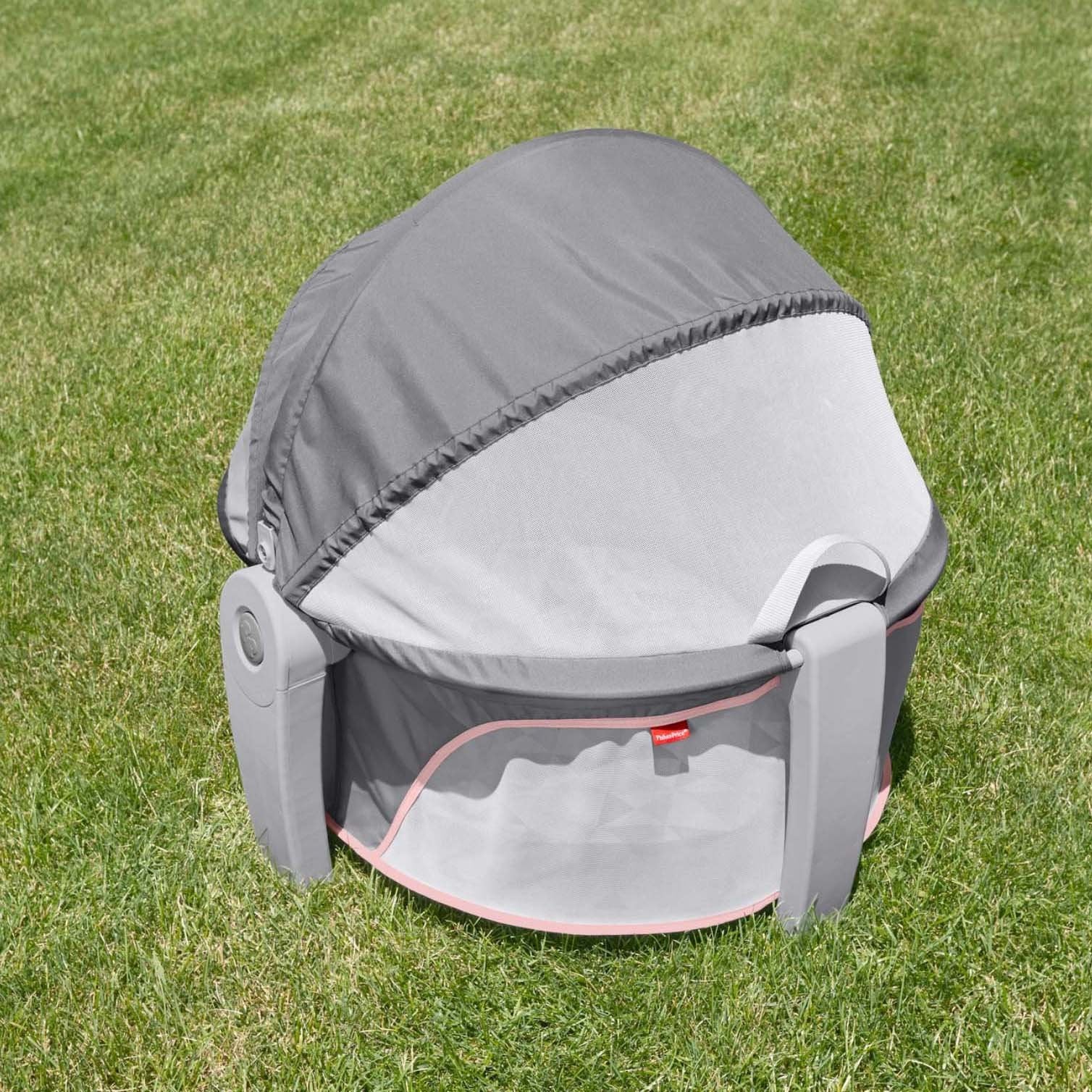 Fisher-Price nap pad inside the dome provides cozy, secure rest.