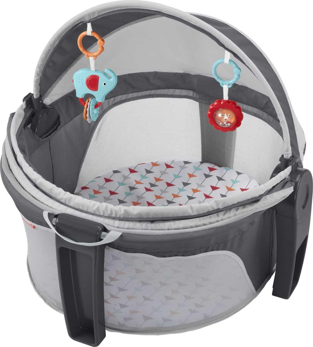 Fisher-Price On-the-Go Baby Dome setup for safe nap and play.