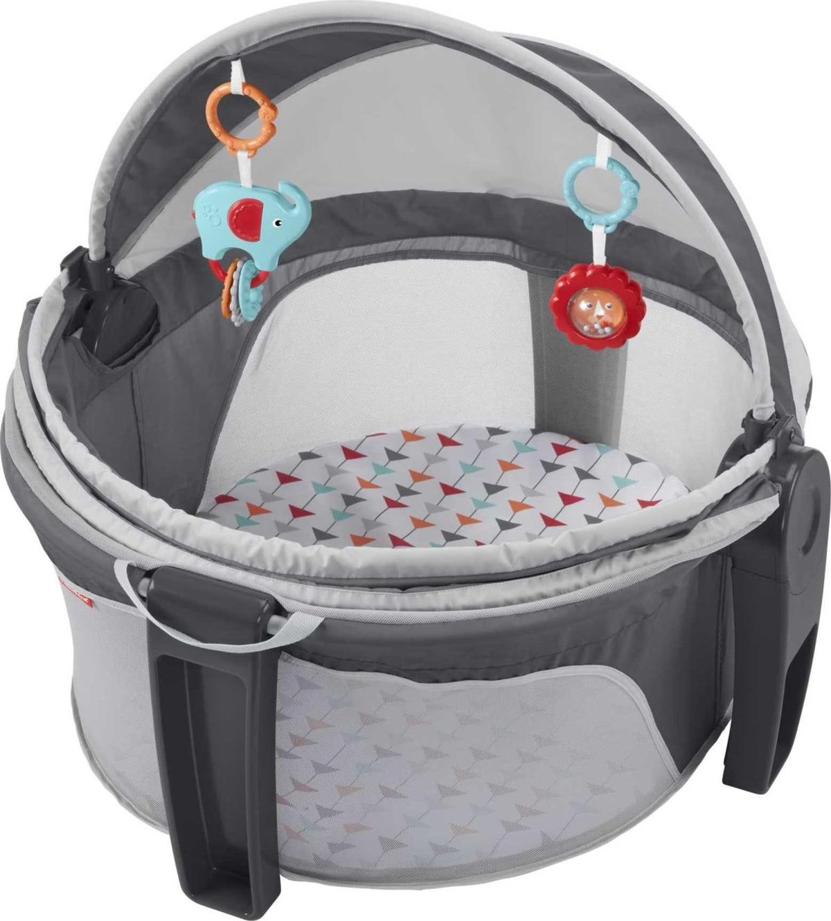Fisher-Price On-the-Go Baby Dome setup for safe nap and play.