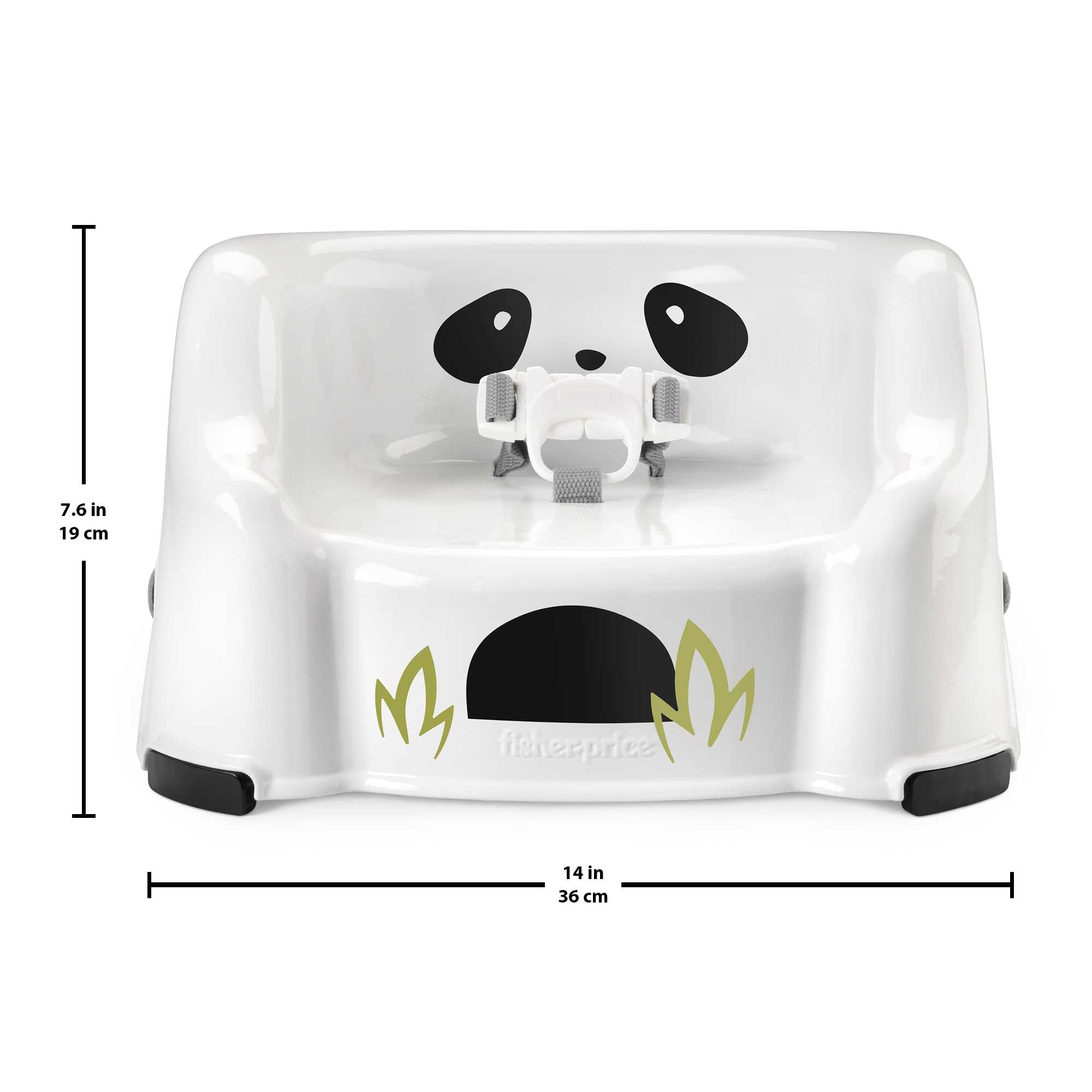 Fisher-Price Panda booster seat ideal for dining out and on-the-go meals
