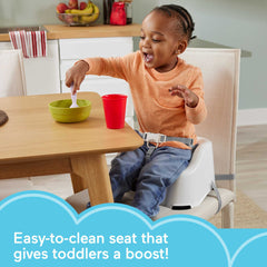 Fisher-Price Panda booster seat portable design shown for home or travel