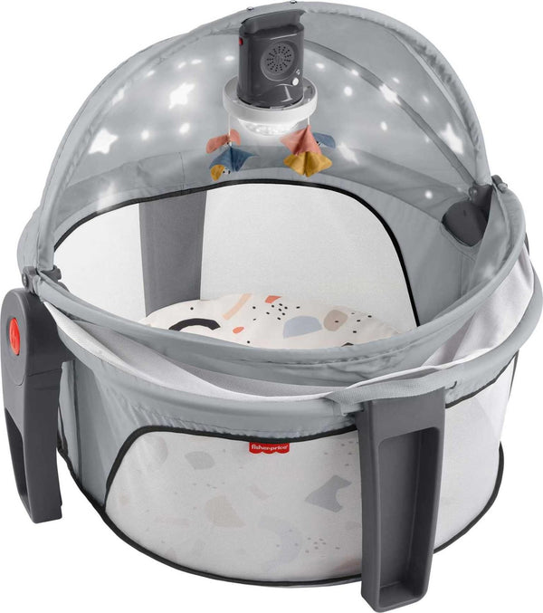 Fisher-Price portable nap play space dome for babies, versatile indoor and outdoor use