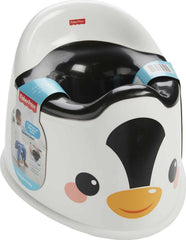 Fisher-Price toddler potty easy-grasp handles give secure footing for little learners.