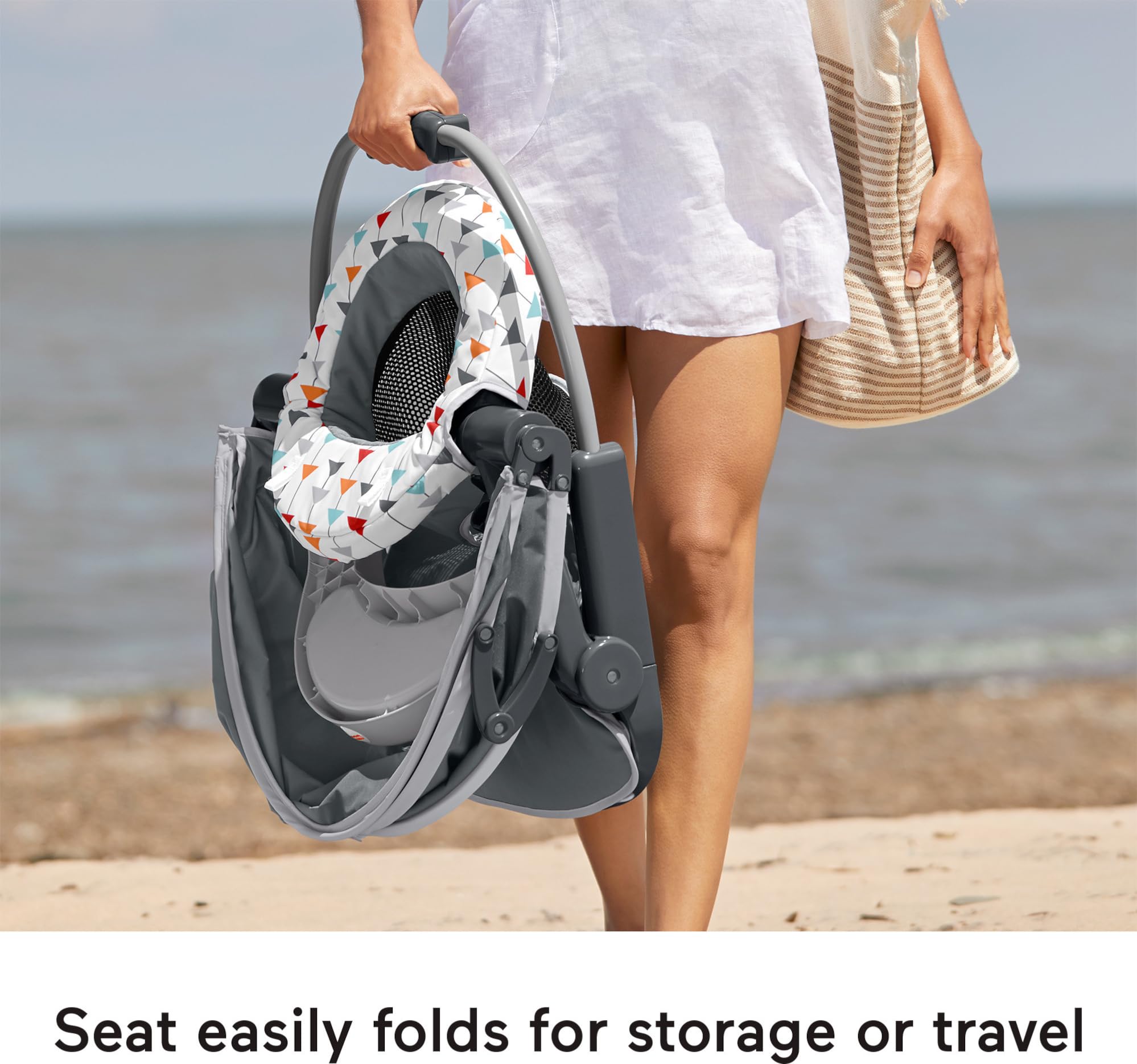 Fisher-Price travel baby chair seat pad removable and machine washable
